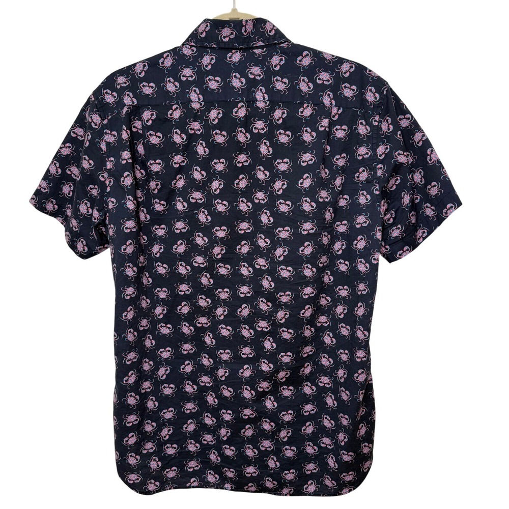 Bonobos Fit to Go Places Men's Crab Print Button Down Shirt Slim Fit Medium - Picture 5 of 7